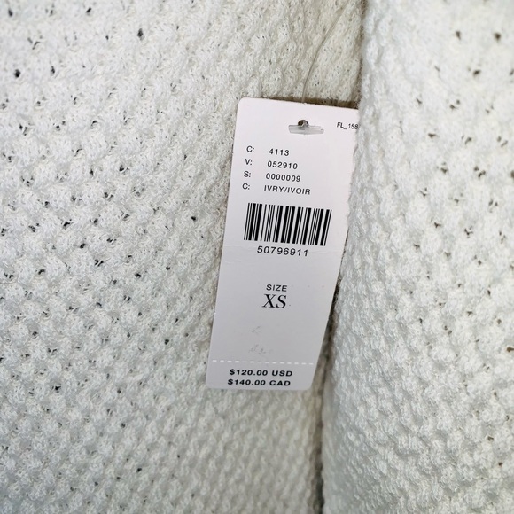 NWT Anthropologie Emilia Pommed Ivory Pullover Size XS - Picture 7 of 14